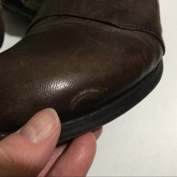 Unusual Bunker leather embroidered slouch boots - Picture 14 of 16